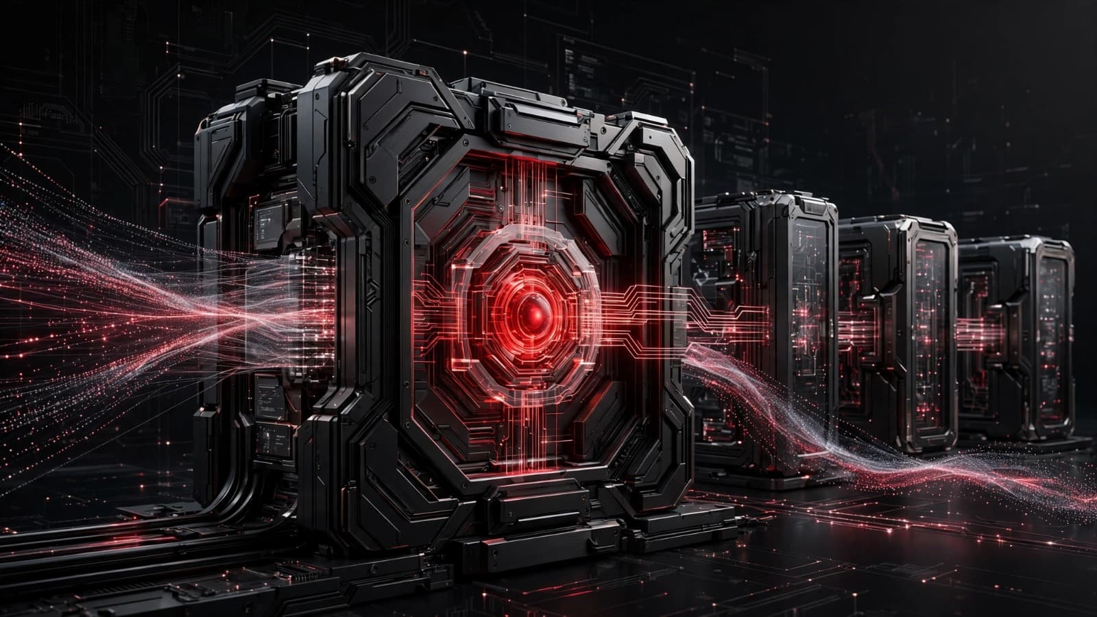 Nexora AI inference infrastructure artwork